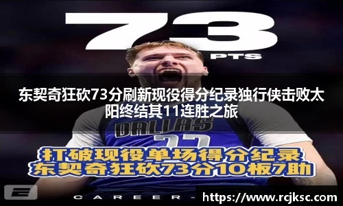 东契奇狂砍73分刷新现役得分纪录独行侠击败太阳终结其11连胜之旅